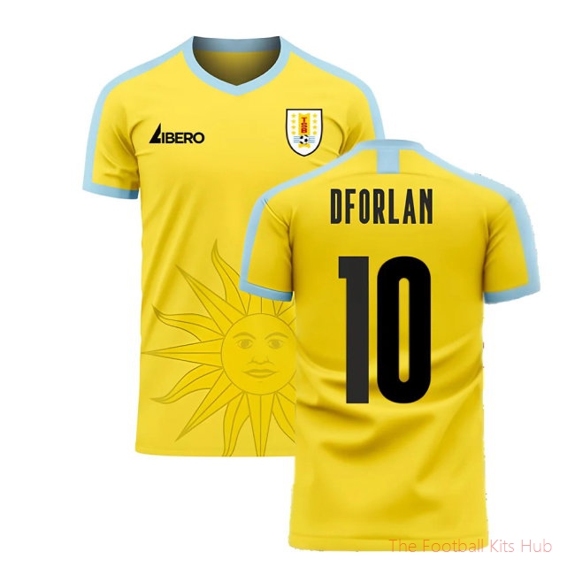 [JED] Uruguay 2025/26 Away Football Kit (Libero) (D FORLAN 10)