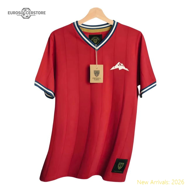 Popular Genuine Osasuna La Montaña Home Retro Football Shirt