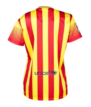 13-14 Barcelona Away Women's Jersey Shirt - Official Replica 792