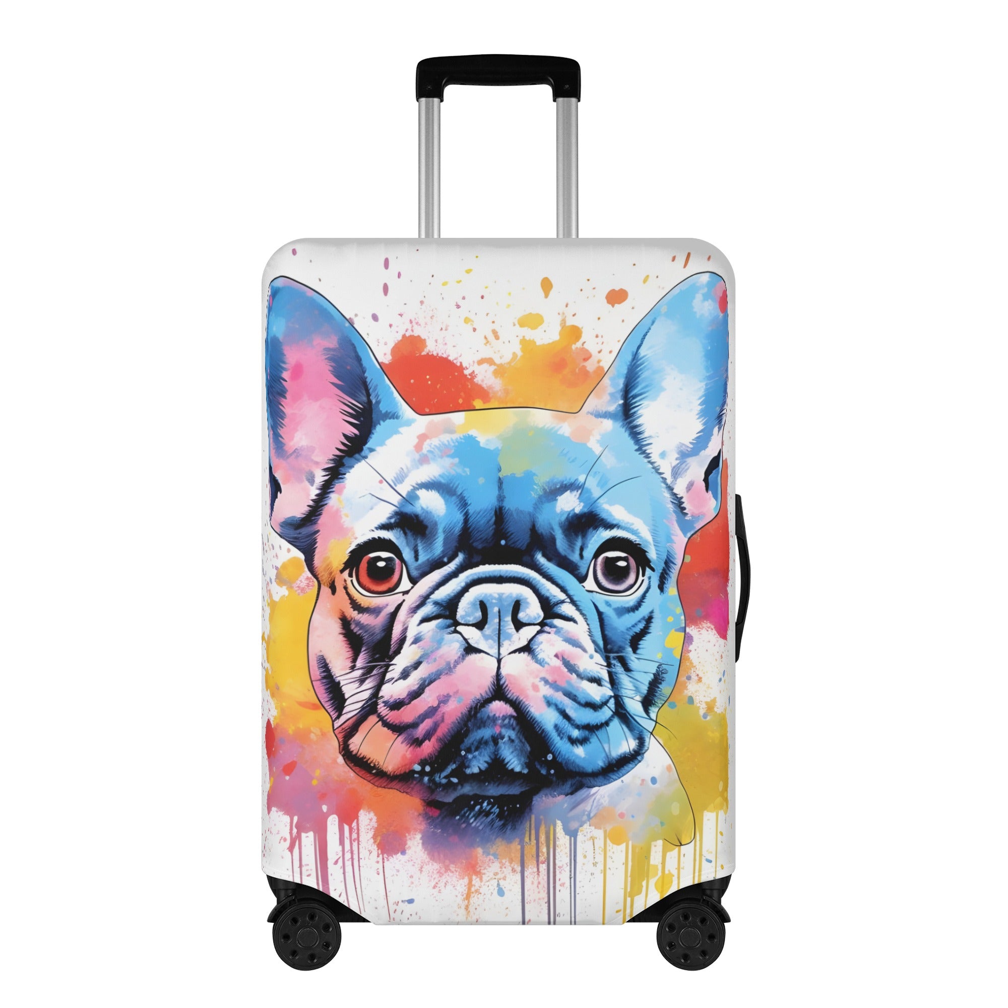 Durable Durable Safe Hugo - Frenchie Luggage Cover Summer Wear