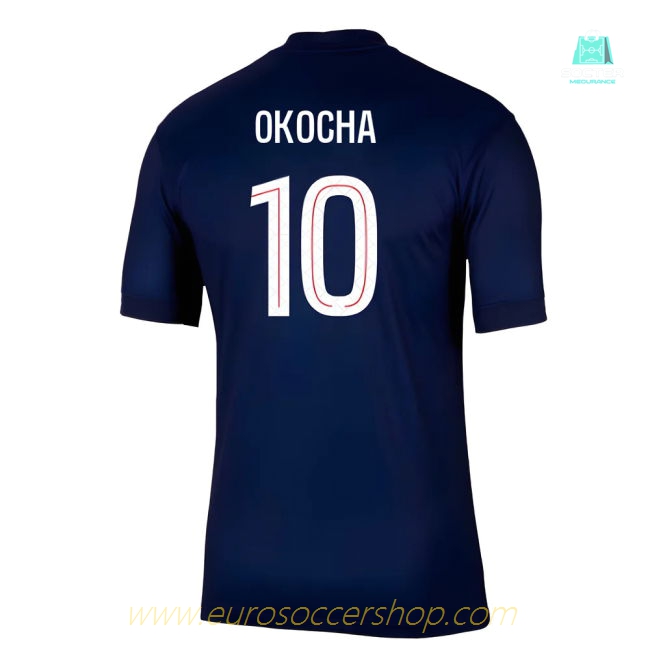 2025-2026 PSG Paris Saint Germain Home Shirt (Okocha 10)