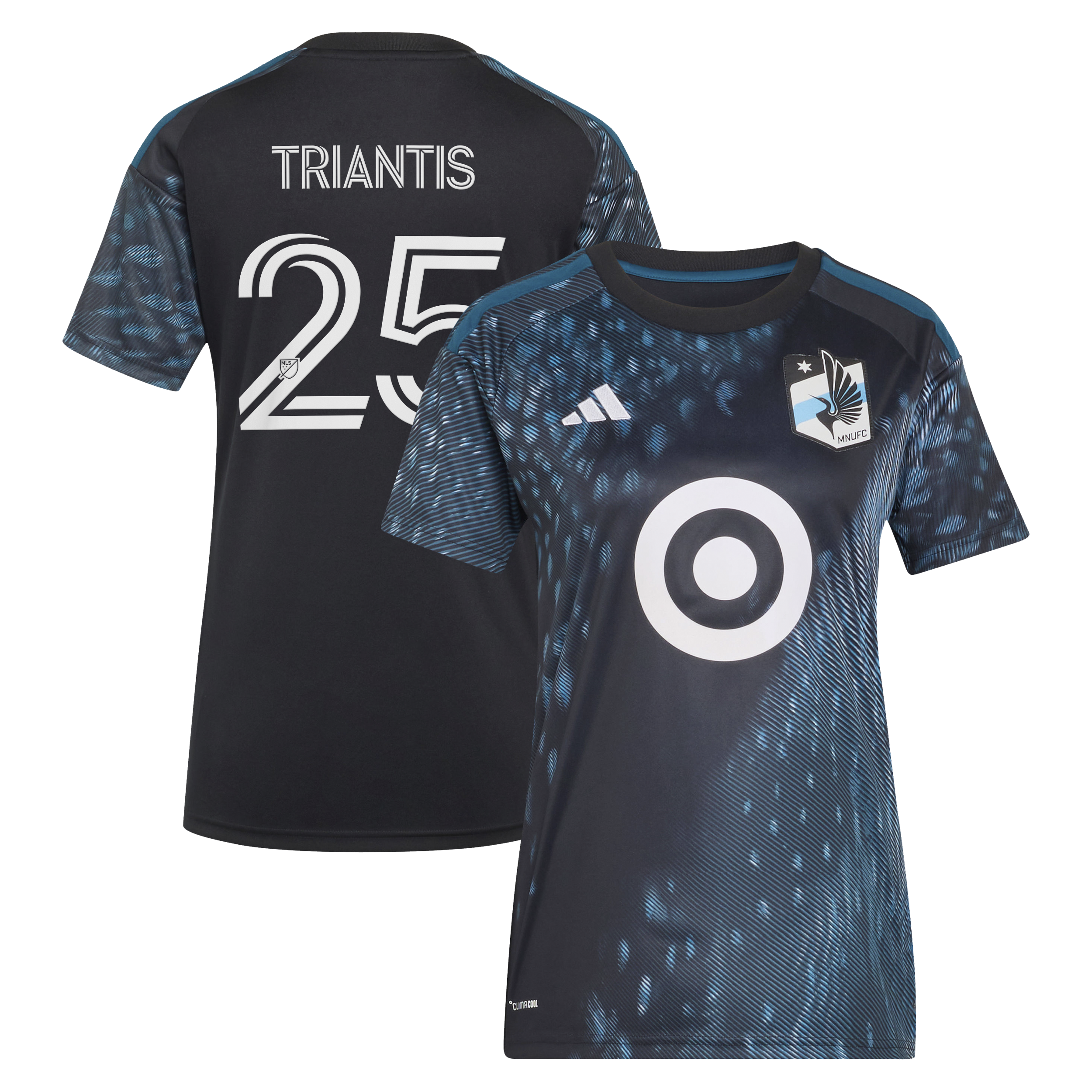 [SJH] Nectarios Triantis Minnesota United FC Women's 2026 The Decade Kit Replica Jersey - Black