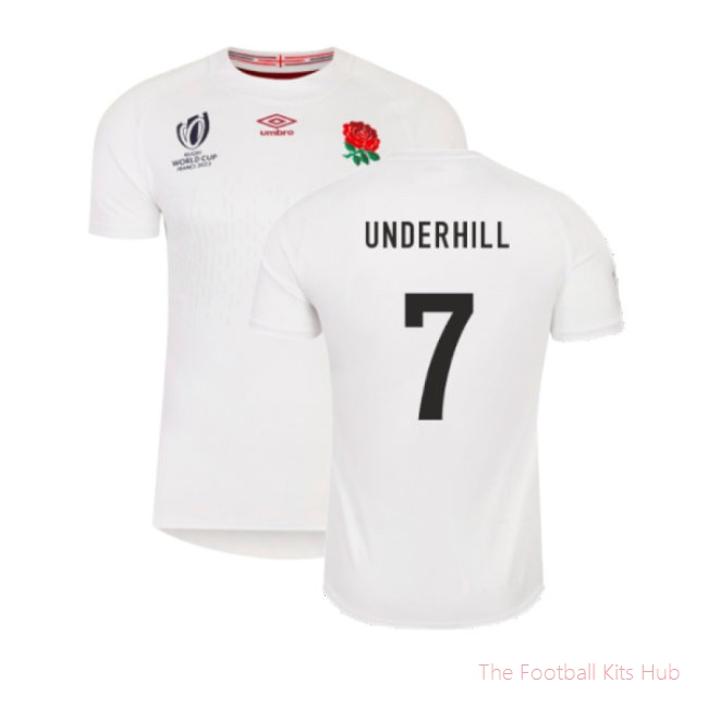 England RWC 2023 Home Pro Rugby Jersey (Underhill 7)