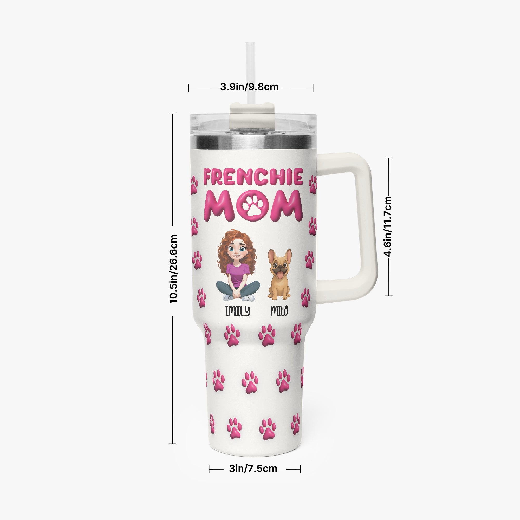 Mom - Warm Personalized Car Tumbler Cup Summer Wear | Non-slip Design