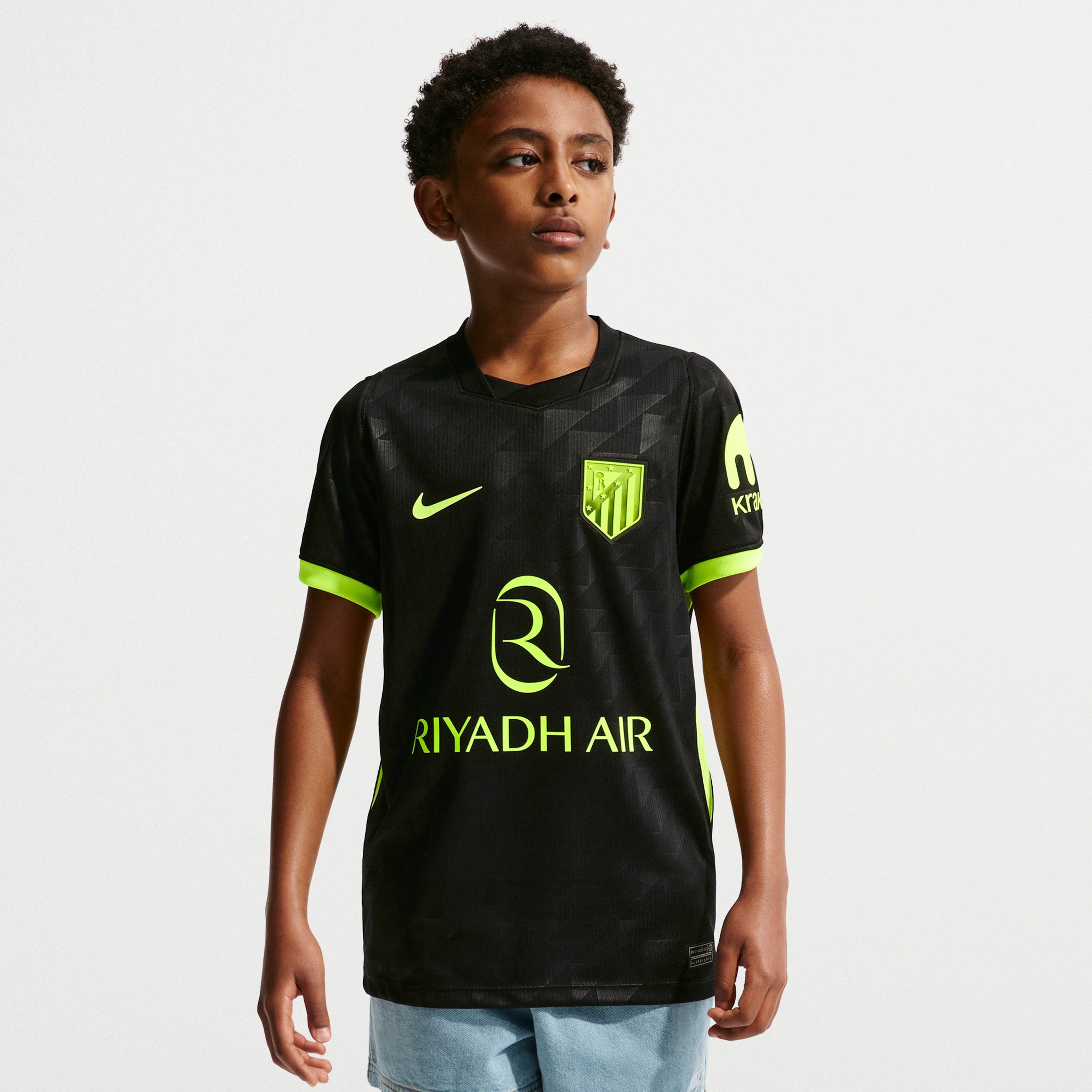 [SJH] Atletico de Madrid Youth 2026/27 Away Stadium Replica Jersey - Black