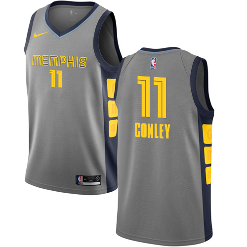 Gray PHI Memphis Grizzlies #11 Nike Classic Jersey Premium Quality