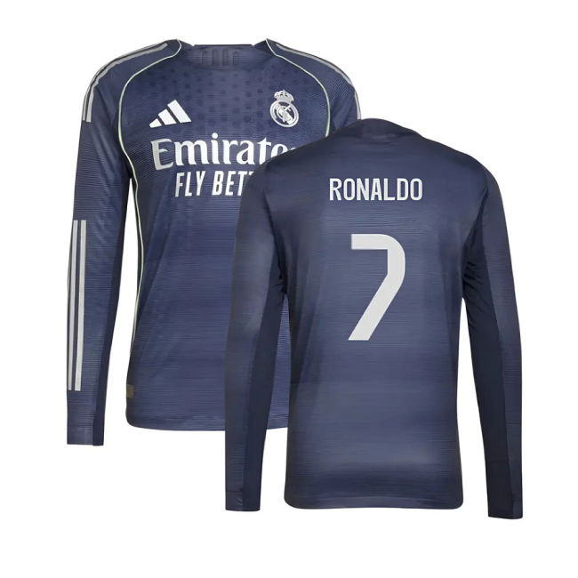 2025-2026 RM Away Football Shirt (Ronaldo 7) Durable Stitching
