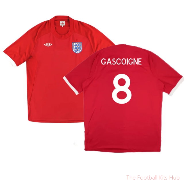 2010-2011 England Away Shirt (Gascoigne 8)