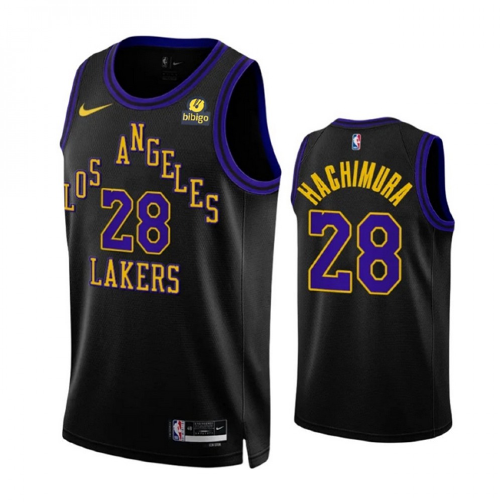 Los Angeles Lakers 28 Black Jersey City Edition - NBA Collection