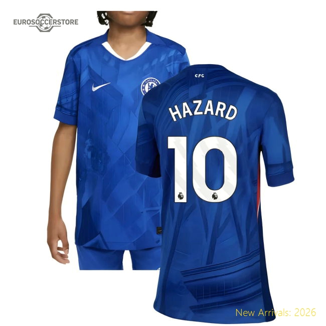 Chelsea 2024-25 Home Fan Version For Kids (Hazard Match Day Shirt