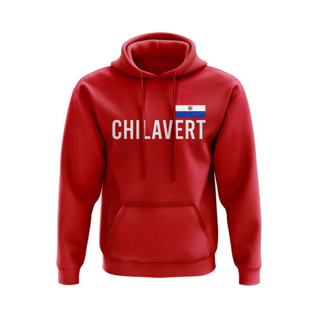 Replica Jose Luis Chilavert Paraguay Name Hoody (Red) Match