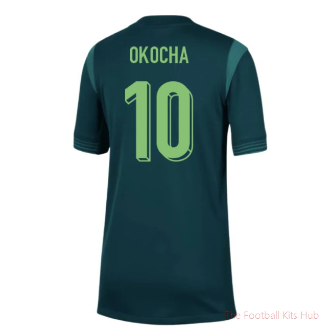 2025-2026 Nigeria Home Shirt (Womens Team) - Kids (Okocha 10)