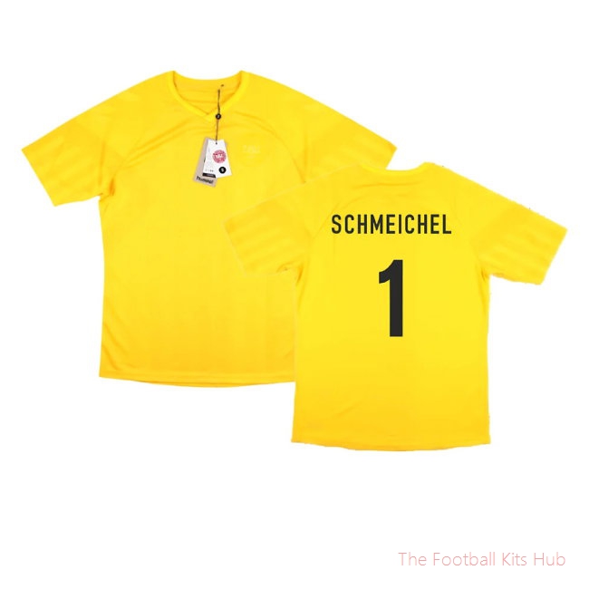 2022-2023 Denmark Away Goalkeeper Jersey (Yellow) (Schmeichel 1)