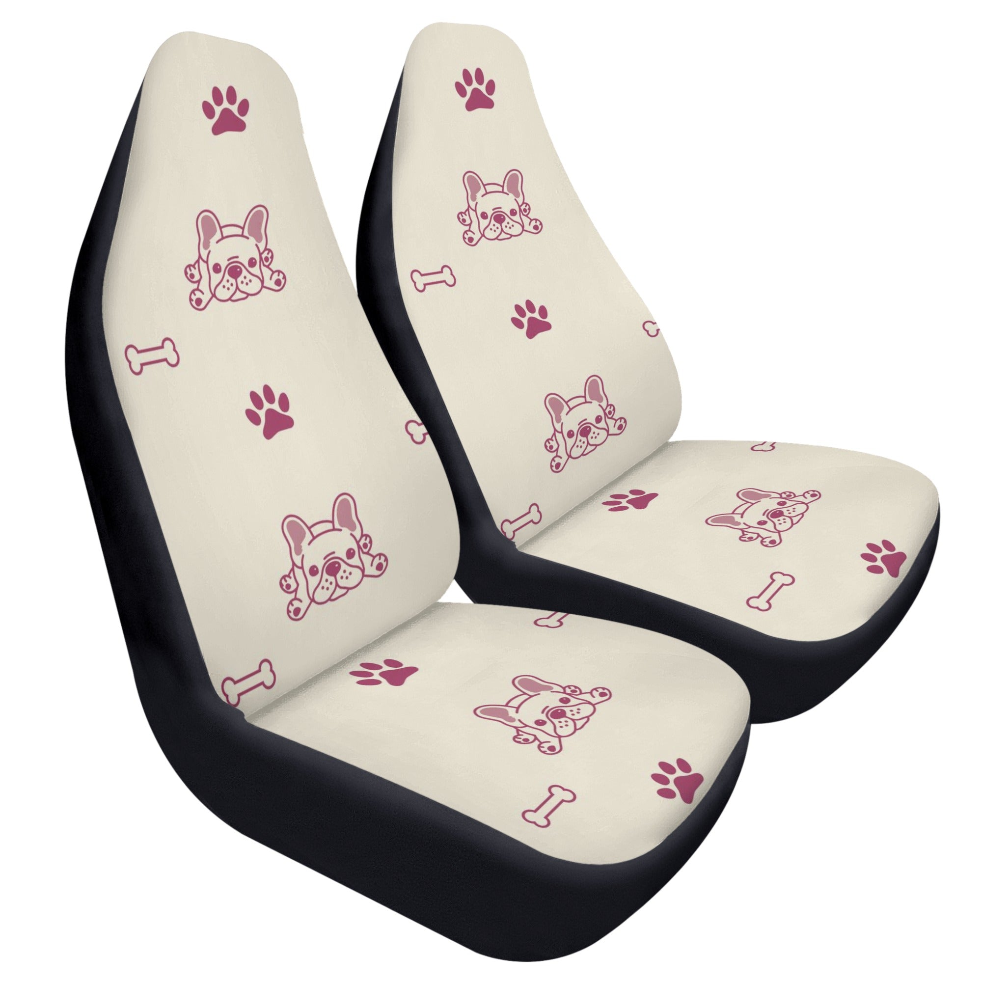 French Bulldog Melo Car Seat Covers (2 Pcs) Durable Dog Item