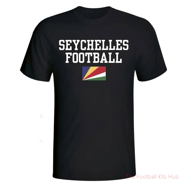 Men Seychelles Football T-Shirt - Black