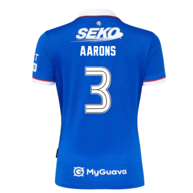 Replica 2025-2026 Rangers Home Home Aarons 3 With Retro Design -