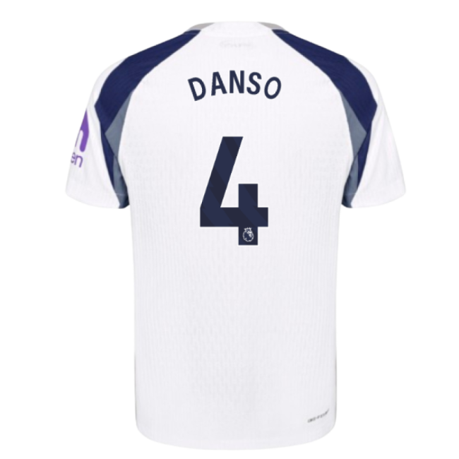 2025-2026 Tottenham Hotspur Authentic Home Shirt (Danso 4)