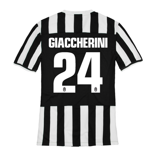 13-14 Juventus 24 Giaccherini Home Jersey Shirt - Official Replica