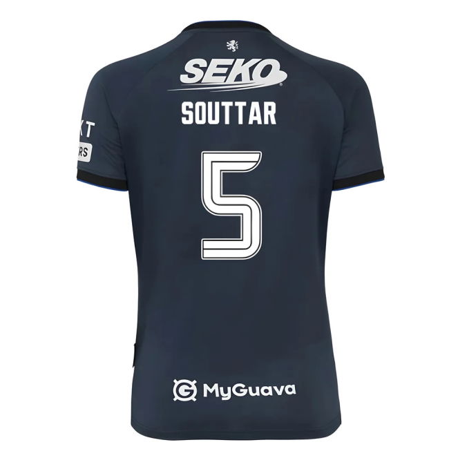 Official 2025-2026 Rangers Third Third Souttar 5 With Classic Design