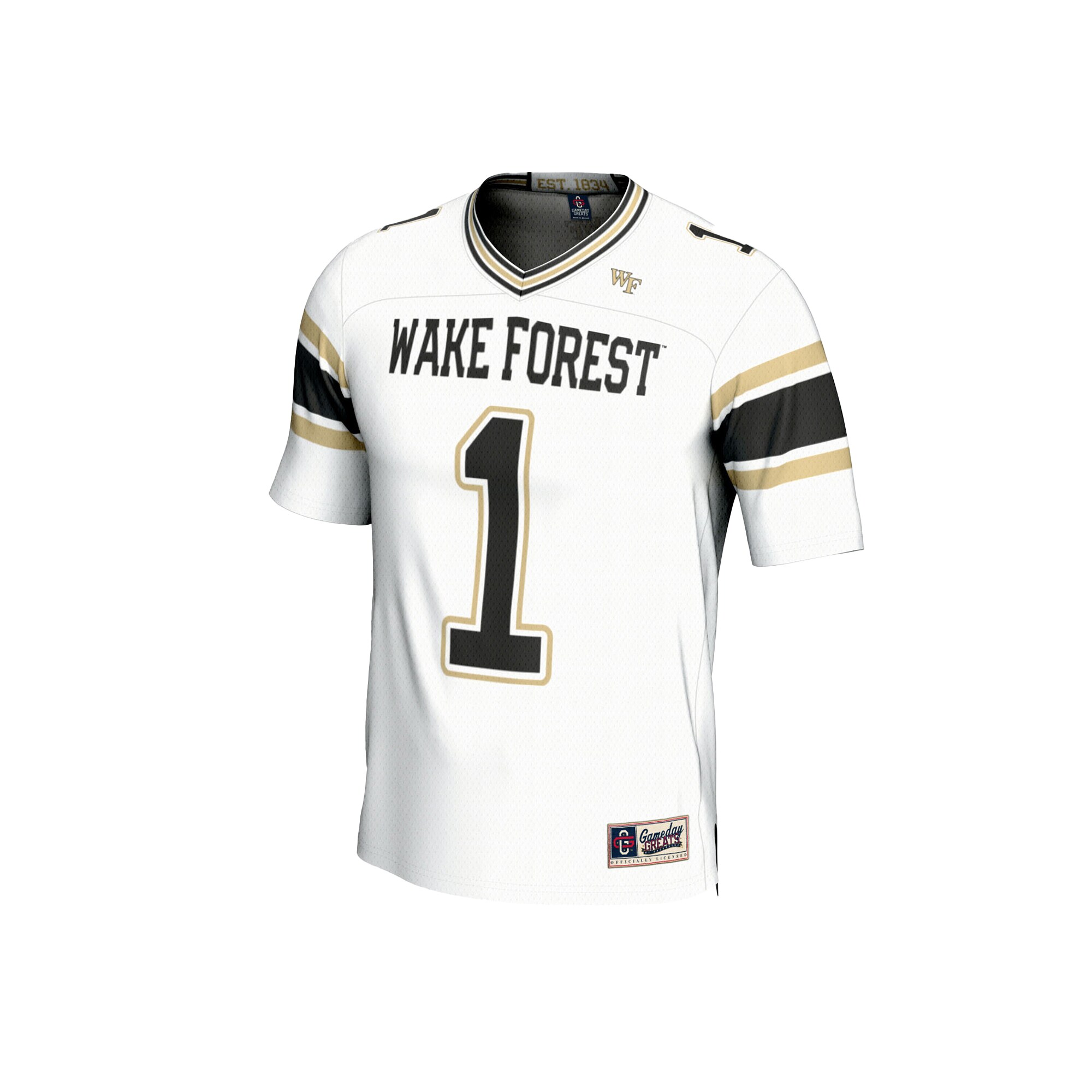 [DDG] Wake Forest Demon Deacons GameDay Greats Youth Lightweight Football Fashion Jersey - White