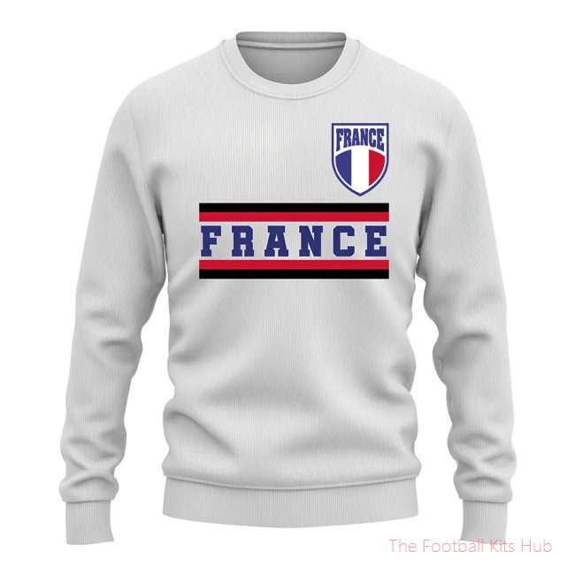 Men France Core Country Sweatshirt (White) UEFA Euro