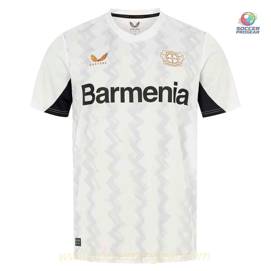 Leverkusen Away Kids Edition Soccer Uniform Football Jersey 2024-2025 Season