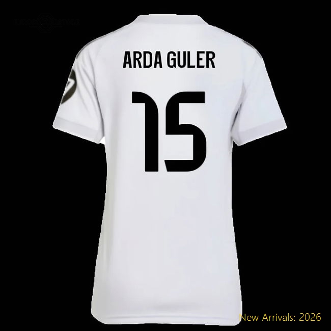 Football Team Arda Guler Stylish Womens Jersey Advanced Textile