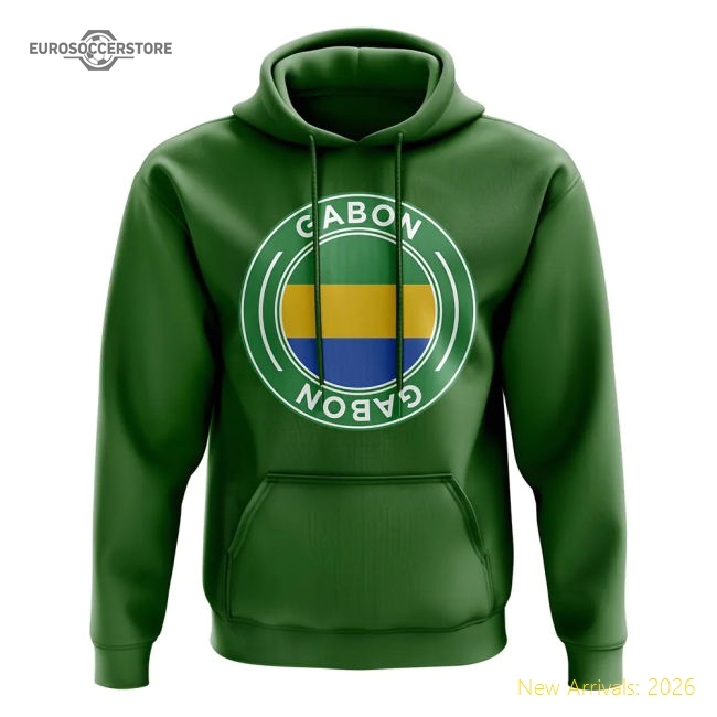 Gabon Football Badge Hoodie (green) - Supporter Edition