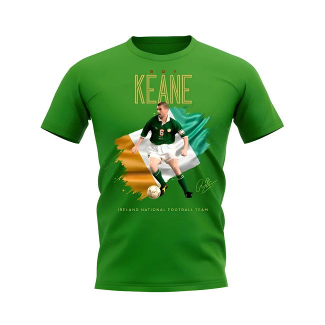 Roy Keane Ireland Image T-Shirt (Green)