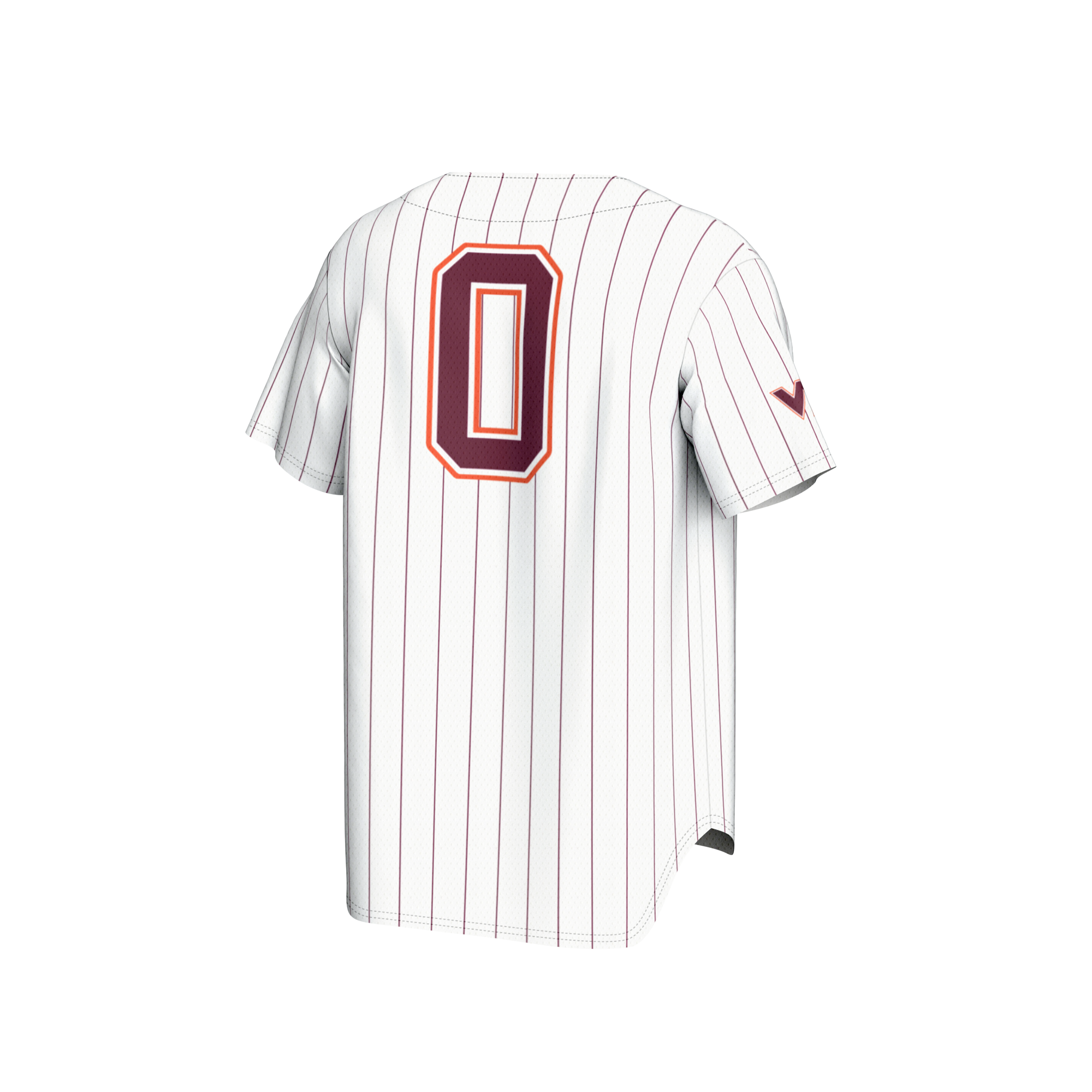 [NJP] Virginia Tech Hokies GameDay Greats Youth Lightweight Baseball Fashion Jersey - White