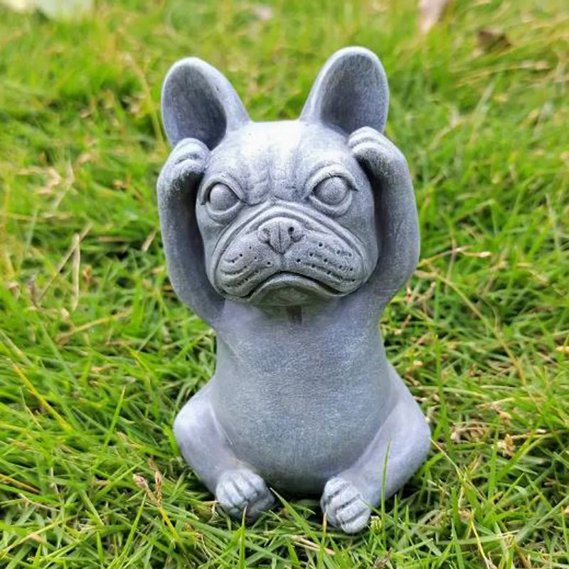 French Bulldog Bonchien Charming Frenchie Resin Statue Comfy Pet Product