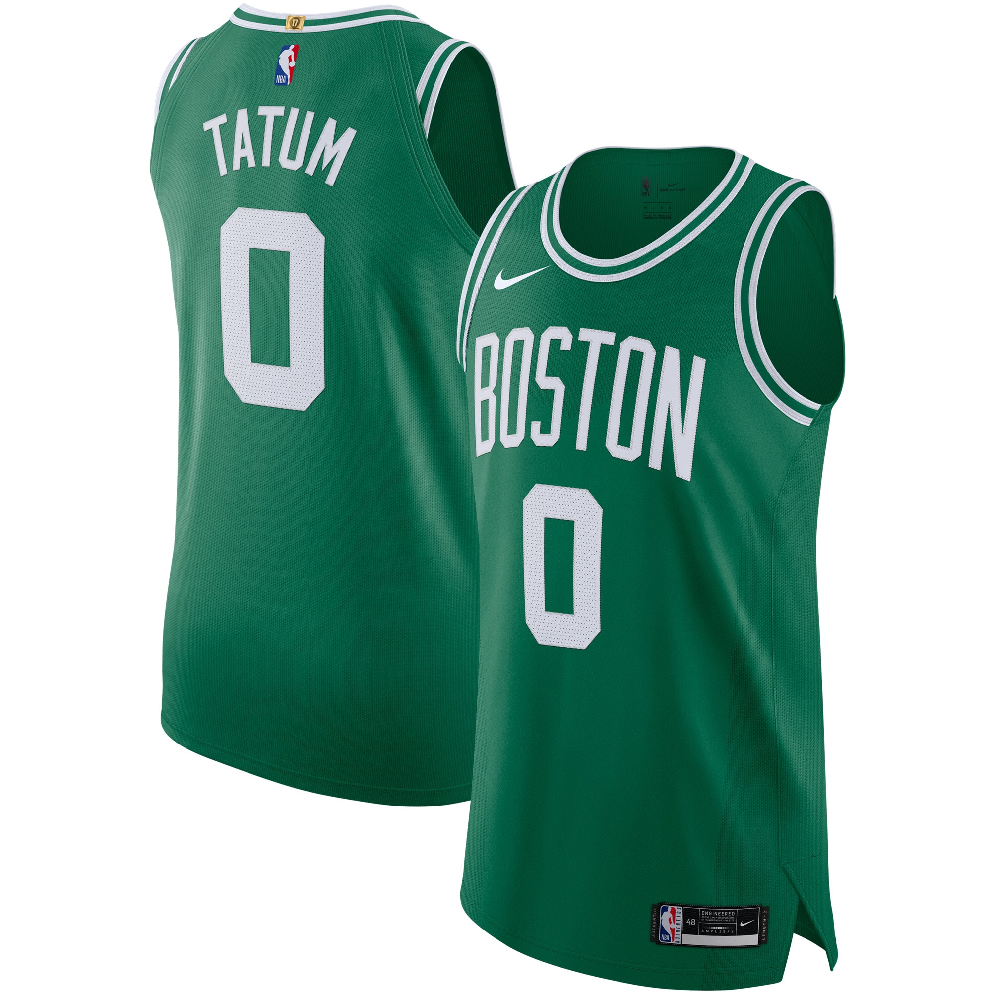 [LK] Jayson Tatum #0 Boston Celtics Authentic Jersey - Icon Edition - Kelly Green