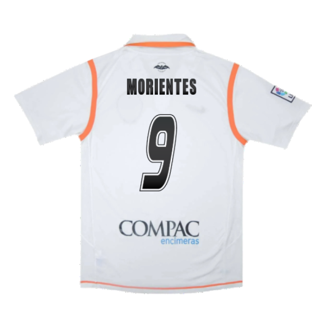 Official Valencia 2007-08 Home Shirt ((Excellent) S) (Morientes 9)