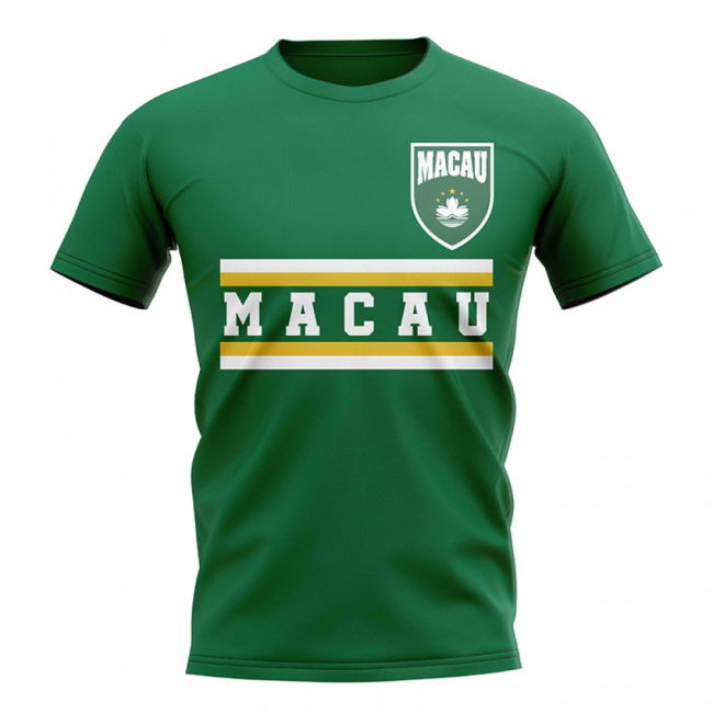 Exclusive-Design Macau Core Football Country T-Shirt (Green)