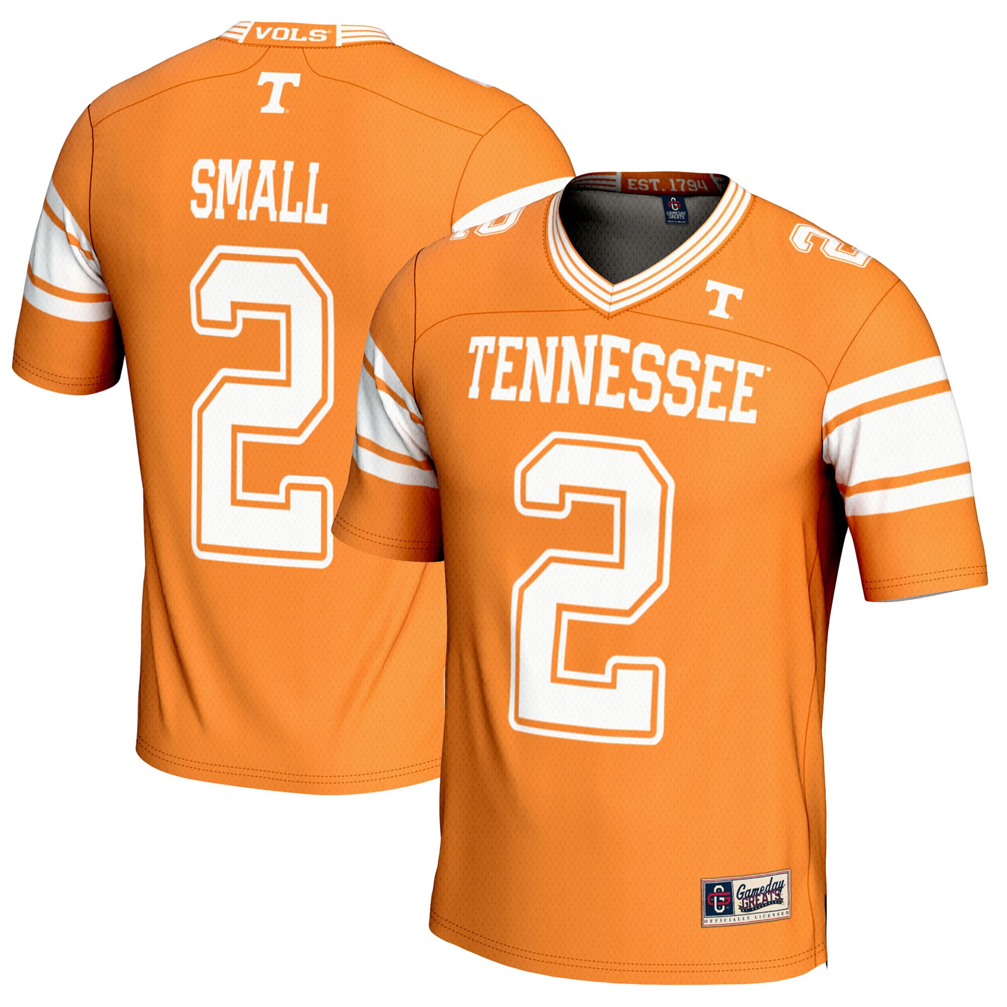 [DDG] Jabari Small Tennessee Volunteers GameDay Greats Youth NIL Player Football Jersey - Tennessee Orange