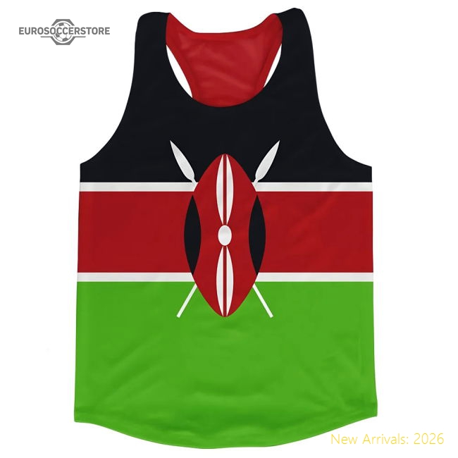 Kenya Flag Running Vest - Supporter Edition - Match Quality