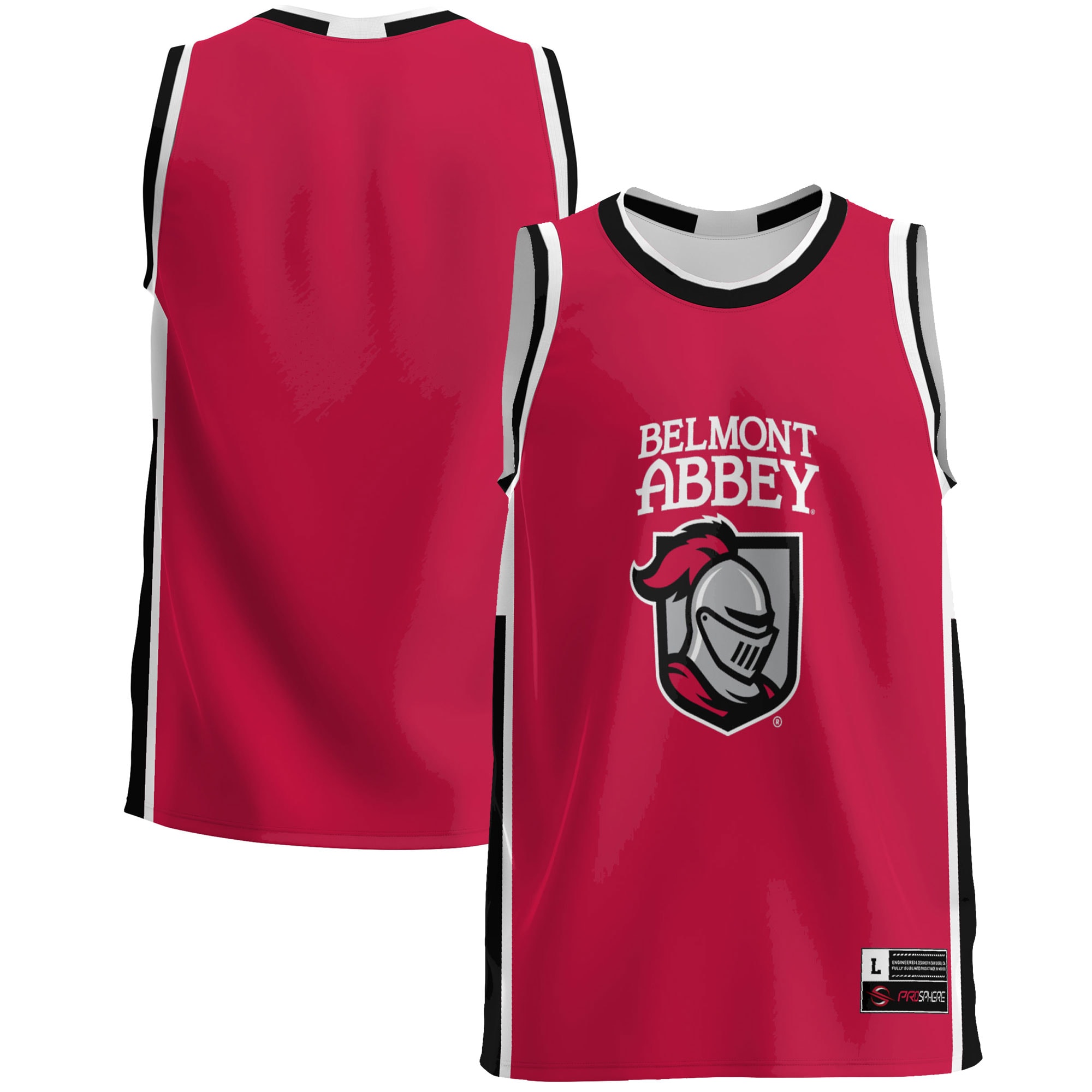 [NJP] Belmont Abbey Crusaders GameDay Greats Lightweight Basketball Jersey - Scarlet