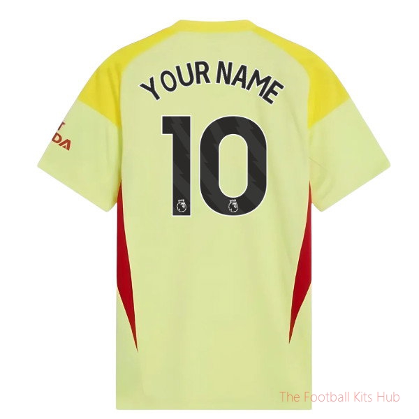 Club Arsenal Home 2025-2026 Goalkeeper Shirt (Your Name)