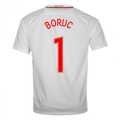 Lightweight Poland Home 2016 Boruc 1 Soccer Jersey Shirt