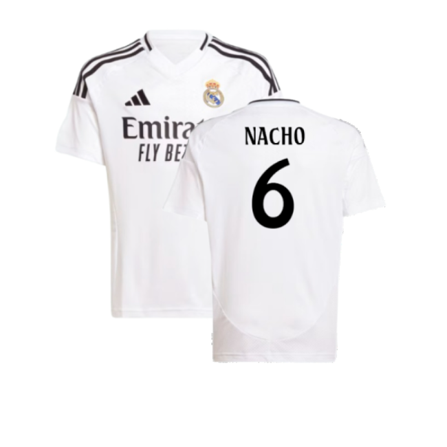 Real Madrid 2024-25 Home Fan Version For Kids (Nacho Match Day Shirt