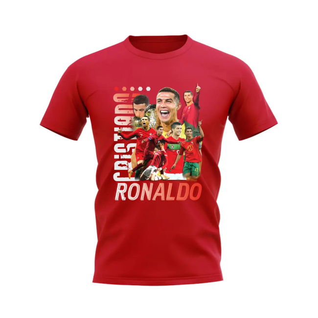 Cristiano Ronaldo Bootleg T-Shirt (Red) Quality Performance