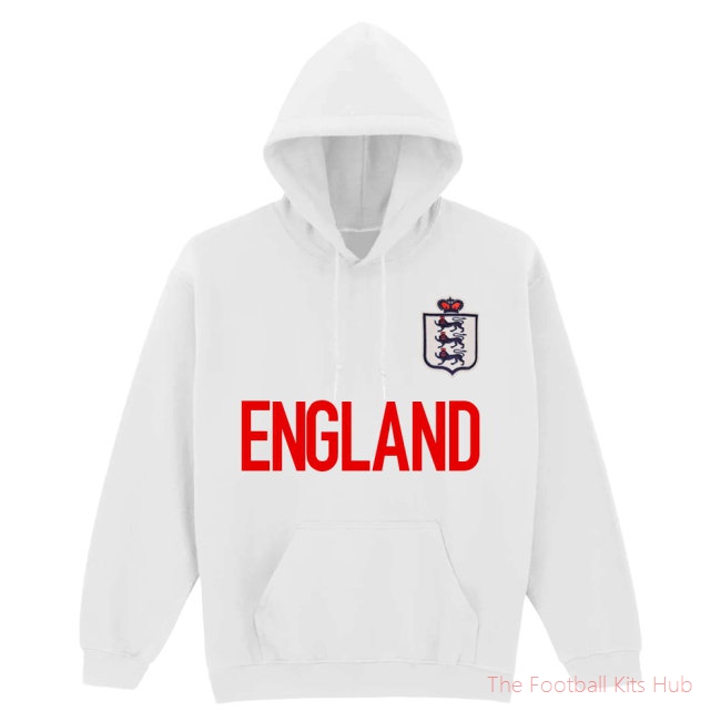 England National Team Text Hoody (White)