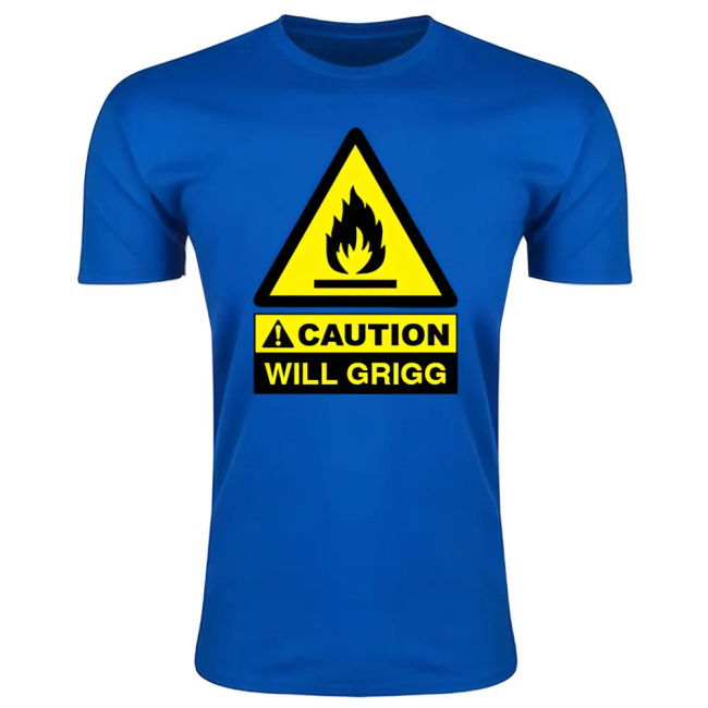Caution Will Griggs On Fire T-Shirt - Royal (Youth