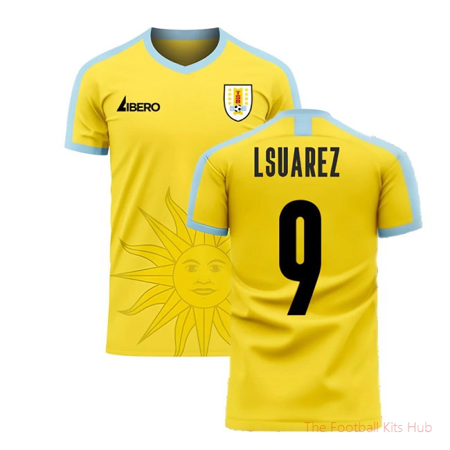 Uruguay 2025-2026 Away Concept Football Kit (Libero) (L SUAREZ 9)