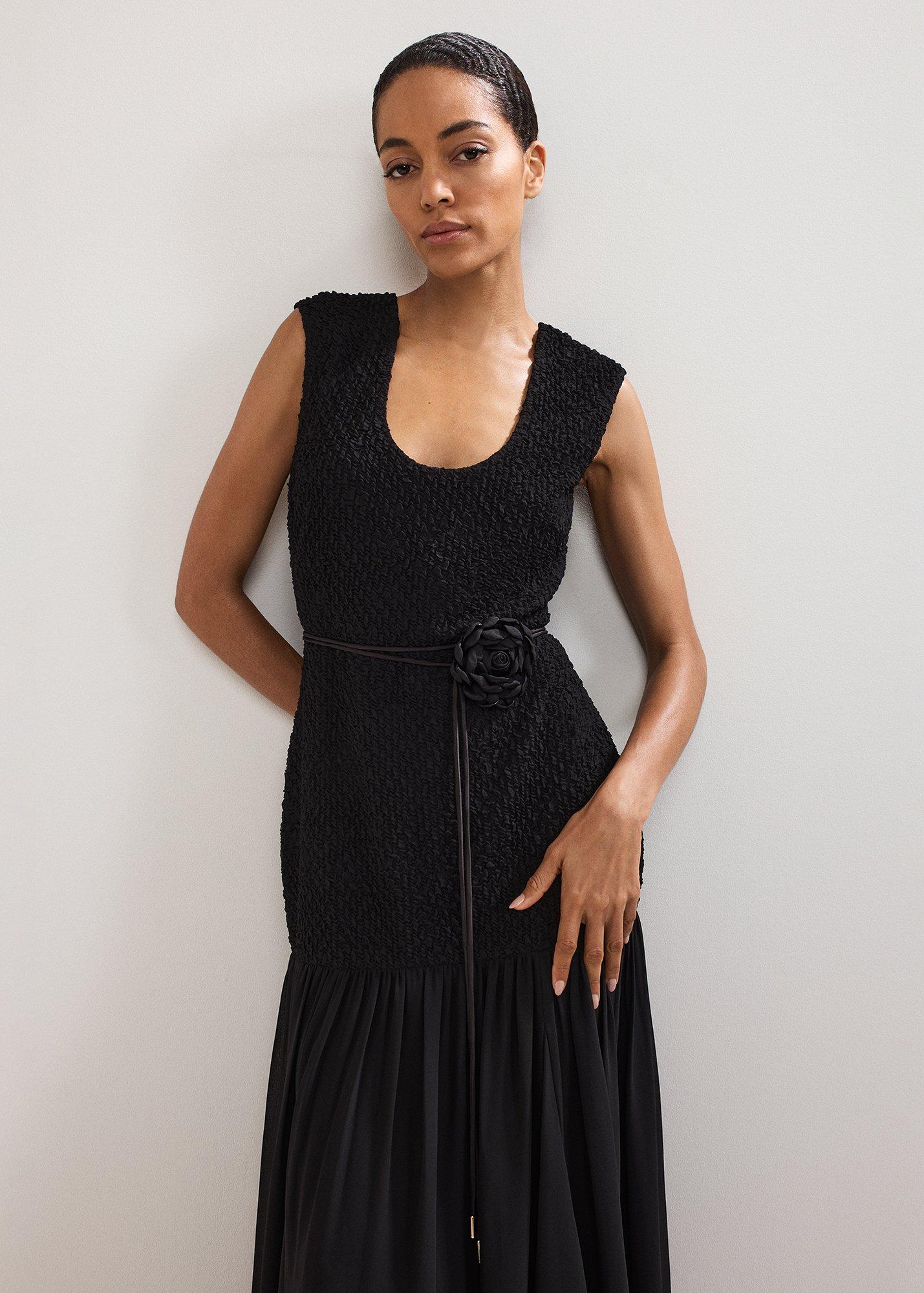 Penelope Textured Midaxi Dress