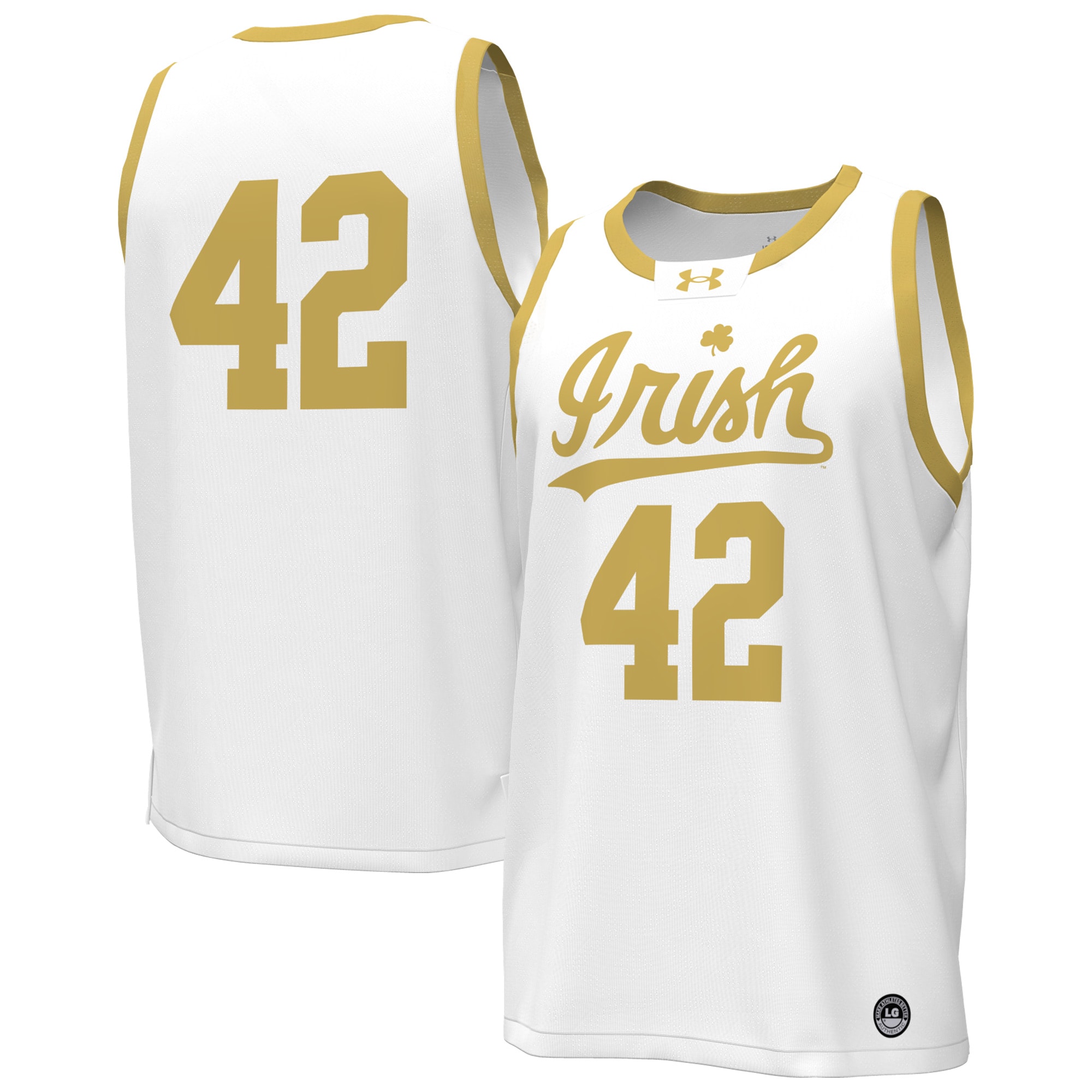 [NJP] Notre Dame Fighting Irish Replica Basketball Jersey - White
