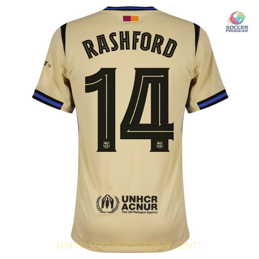 Barca Away Kids Edition Football Jersey 2025-26 Edition Rashford