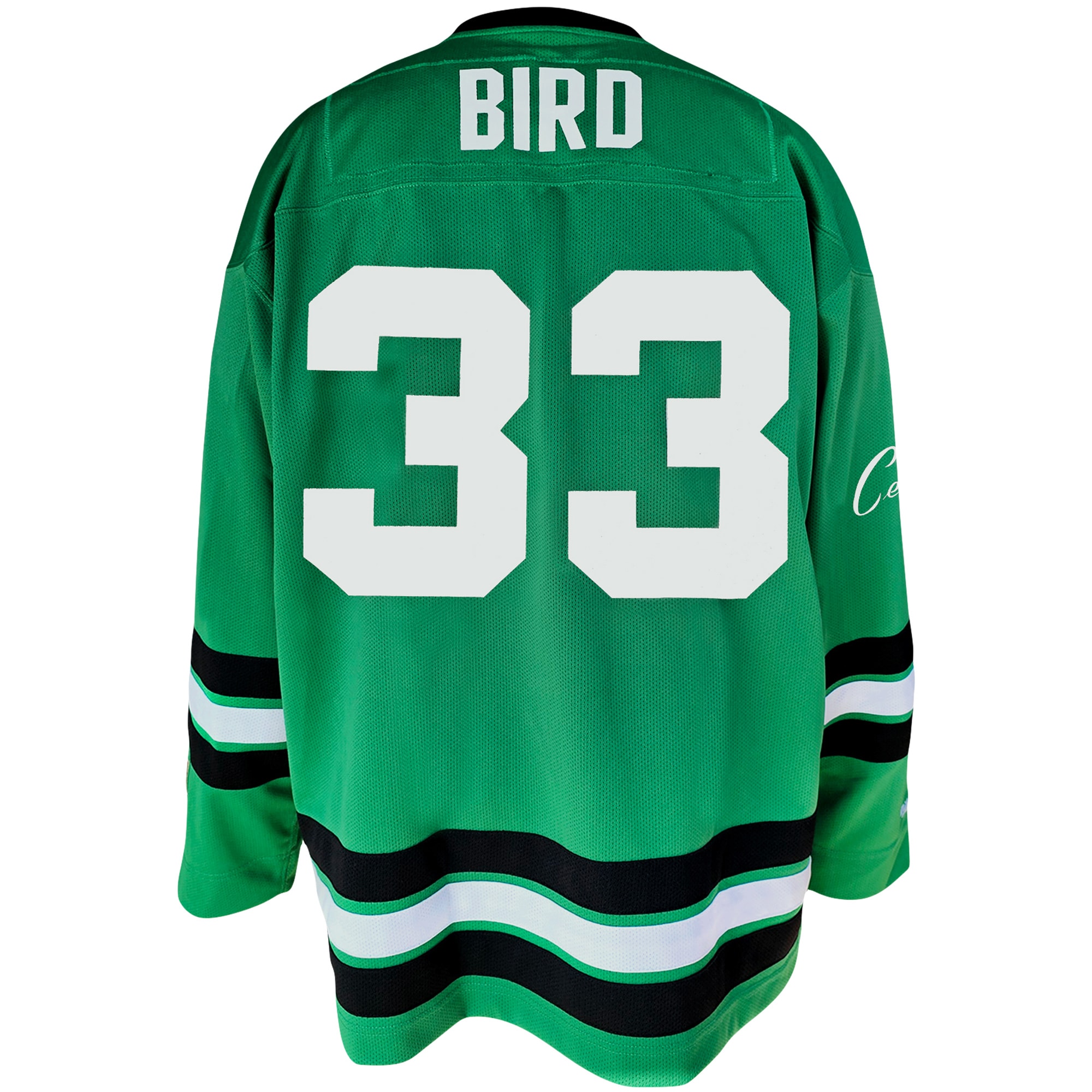 [LK] Larry Bird Boston Celtics Big & Tall NBA Hockey Jersey - Kelly Green