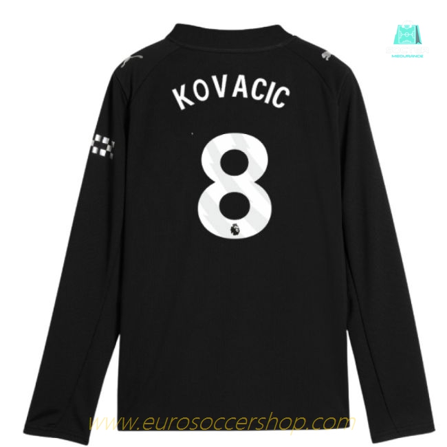 2025-2026 Man City Long Sleeve Away Shirt (Kids) (Kovacic 8)
