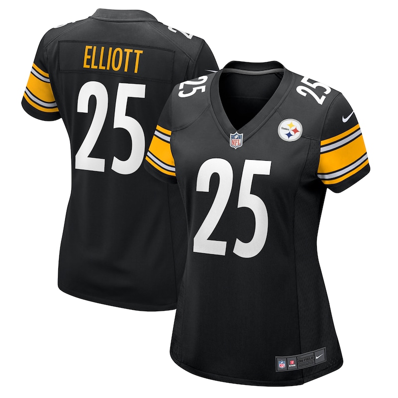 None DeShon Elliott Team Captain PIT Steelers Authentic Jersey